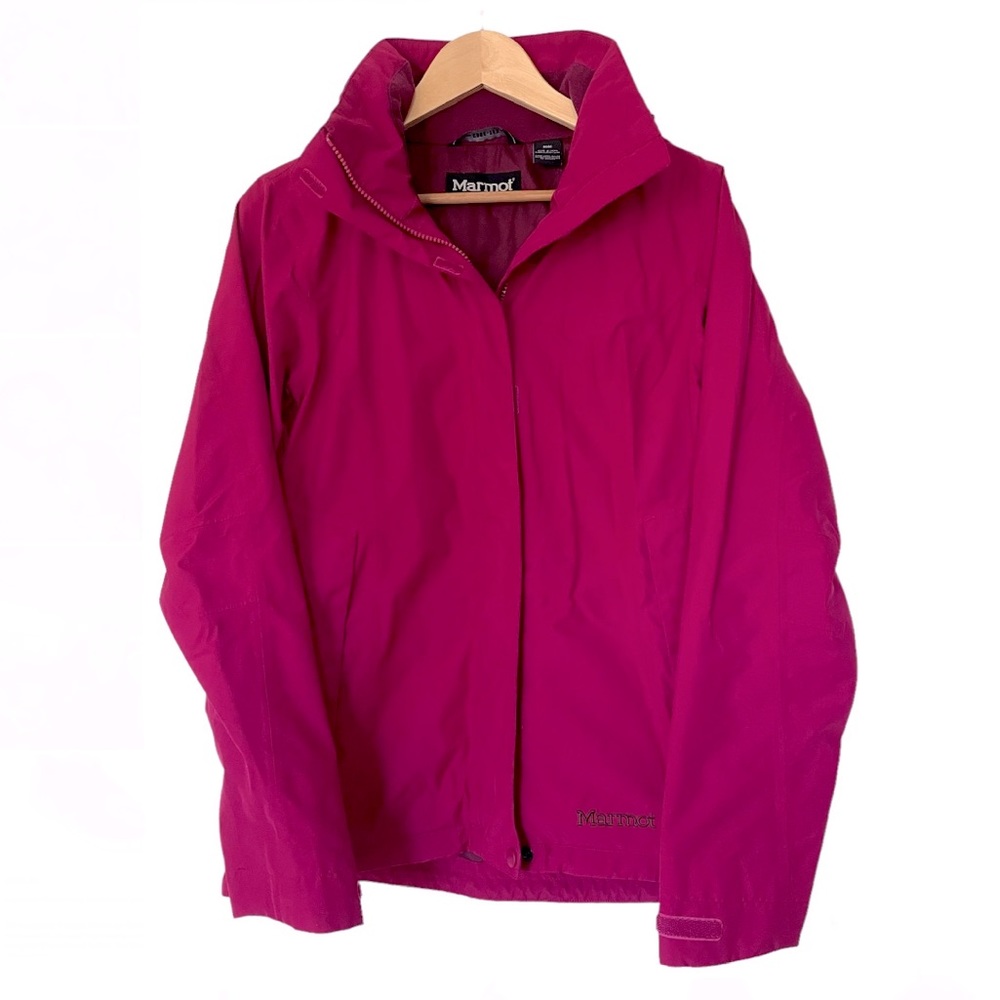 Medium Marmot Gore Tex Rain Jacket Shell Zip Hoodie Outdoor Ski Snow Coat REI